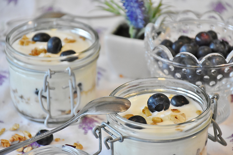 Blueberry Overnight Morning Oats