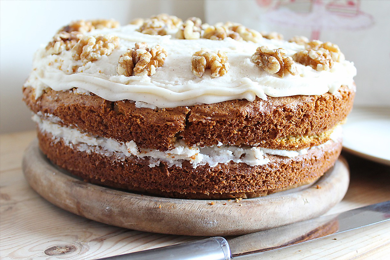 Carrot and Walnut Cake 