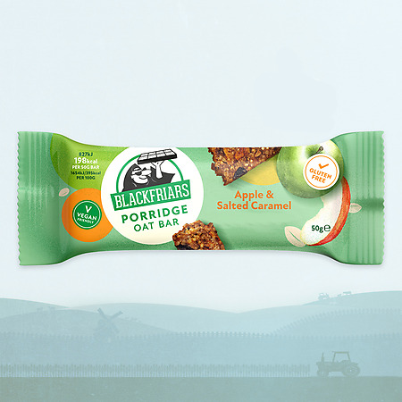 Salted Caramel & Apple Porridge Oat Bar