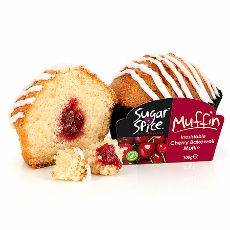 S'n'S Cherry Bakewell Muffin